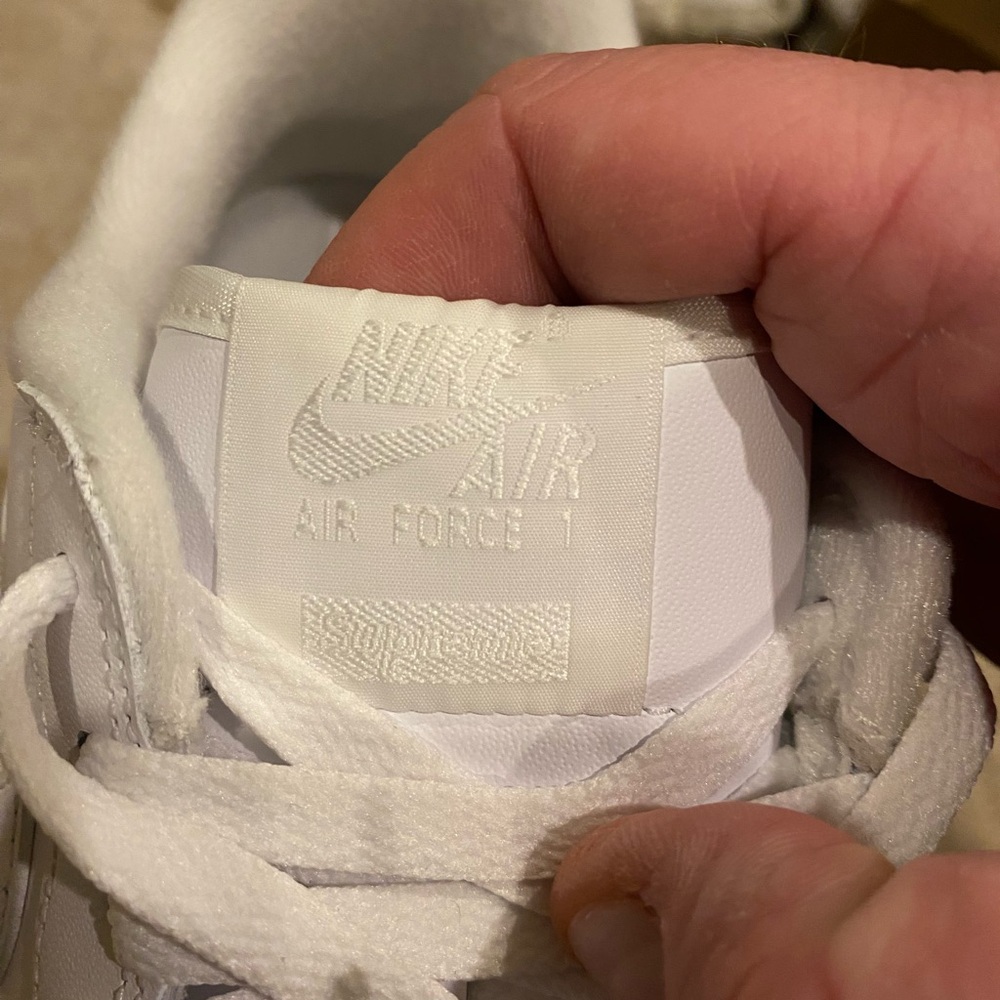 Supreme / Nike Air Force SP Low “White” BNIB Men’s SZ-10. - Picture 12 of 15